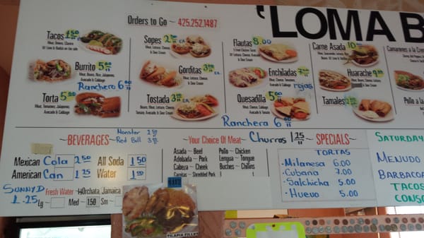 Menu photo 5 Taqueria Loma Bonita Everett, WA Menu photo 5 Taqueria Loma Bonita Everett, WA