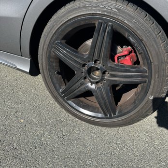 Big O Tires - The tire that was fixed and now is missing the center Mercedes brand emblem cap. - Tires Near Me - Sacramento, California Big O Tires - The tire that was fixed and now is missing the center Mercedes brand emblem cap. - Tires Near Me - Sacramento, California