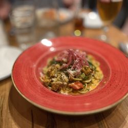 Lupo Marino - Spaghetti verde all'amatriciana
