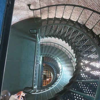 Currituck Beach Lighthouse - Downward view of the stairs - Landmarks & Historical Buildings Near Me - Corolla, North Carolina Currituck Beach Lighthouse - Downward view of the stairs - Landmarks & Historical Buildings Near Me - Corolla, North Carolina