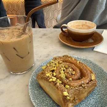 K'Far Cafe - Pistachio sticky bun, yemenite iced coffee, and sachlav coffee - Cafes Near Me - Philadelphia, Pennsylvania K'Far Cafe - Pistachio sticky bun, yemenite iced coffee, and sachlav coffee - Cafes Near Me - Philadelphia, Pennsylvania
