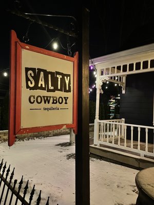 Photo of Salty Cowboy - Zionsville, IN, US. Sign