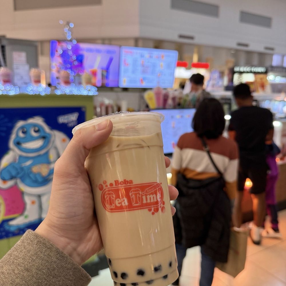 Boba Tea Time - Classic milk tea with boba (large) - Coffee & Tea Near Me - Cedar Park, Texas