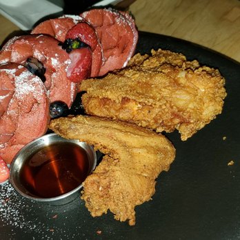 Taste Bar + Kitchen - Cajun chicken and red velvet waffles - Cocktail Bars Near Me - Houston, Texas Taste Bar + Kitchen - Cajun chicken and red velvet waffles - Cocktail Bars Near Me - Houston, Texas