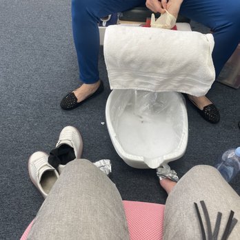 Spa Nails - Pedicure on the floor - Nail Salons Near Me - Downey, California