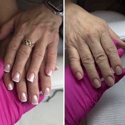 Touch Flawless Nails USa by Vera - Premium set/ Russian Manicure Hard Gel / Short nails