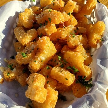 Schussboom Brewing - Parmesan garlic tots (cool shapes) - Breweries Near Me - Reno, Nevada Schussboom Brewing - Parmesan garlic tots (cool shapes) - Breweries Near Me - Reno, Nevada