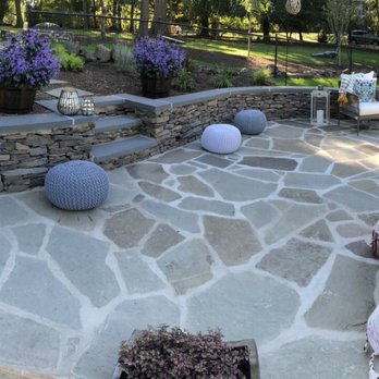 Charles & Son Construction & Landscaping - Main patio area - panoramic view. - Landscaping Near Me - West Orange, New Jersey
