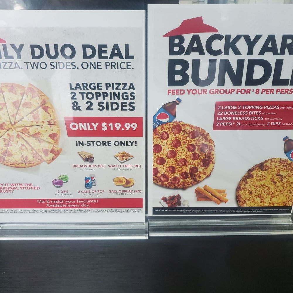 Pizza Hut - Daily deals one pizza two Sides One price - Pizza Near Me - Winnipeg, Manitoba