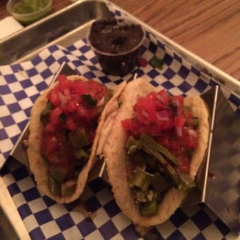 Coyo Taco - NOPALES (grilled cactus with quinoa) asked for no crema but apparently it comes with cheese too. FYI if you're a vegan - Mexican Near Me - Miami, Florida