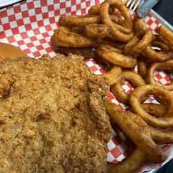 Backdraft Bar & Grill - Pork Tenderloin and Onion Rings