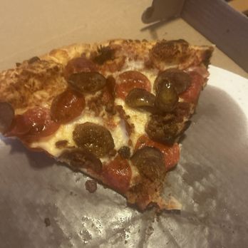 Constantly Pizza - Pepperoni, sausage and bacon pizza (what's left of it anyway) - Pizza Near Me - Concord, New Hampshire