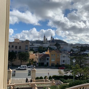 Lone Mountain Steps - view looking to the right from the middle of the Lone Mountain Steps - Landmarks & Historical Buildings Near Me - San Francisco, California