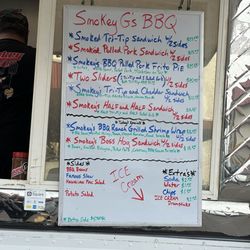 Smokey G’s BBQ - Today's menu