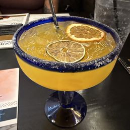 Mango margarita with San Matias, silver tequila