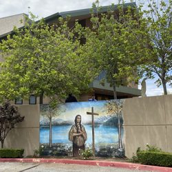 Saint Kateri Tekakwitha Catholic Church - Mural in parking lot