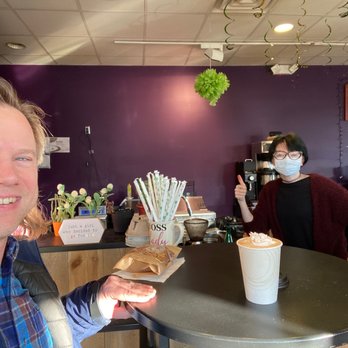 Trail's Edge Café - Owner Courtney and my perfect latte. - Coffee & Tea Near Me - Wixom, Michigan Trail's Edge Café - Owner Courtney and my perfect latte. - Coffee & Tea Near Me - Wixom, Michigan