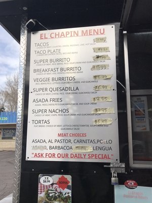 Menu photo 5 El Chapin Colorado Springs, CO Menu photo 5 El Chapin Colorado Springs, CO