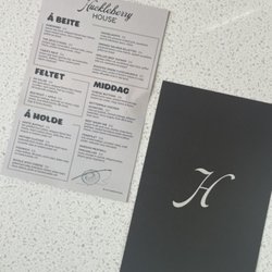 Huckleberry House - Food menu