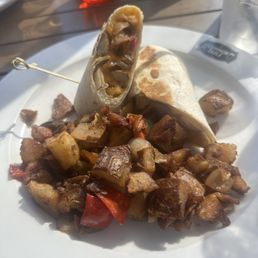 Potato breakfast wrap