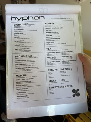 Menu photo 6 Hyphen Space Dallas, TX