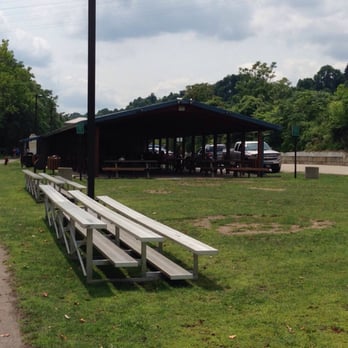 Millvale Riverfront Park - Picnic pavilion--think they're playing Bingo. - Parks Near Me - Pittsburgh, Pennsylvania