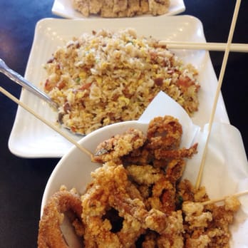 Class 302 Cafe - Pork chop 4/5. Fried rice 4/5. Calamari 4/5. - Taiwanese Near Me - Cerritos, California