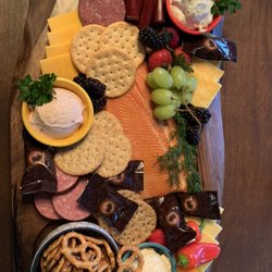 Mecan River Brewing Company - Charcuterie Tray featuring a full fillet of locally raised and smoked Rainbow Trout
