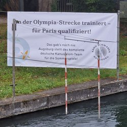 Olympia-Kanustrecke in Augsburg - Und zwei Medaillen wurden auch mitgebracht
