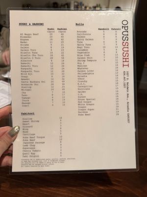Menu photo 5 Opus Sushi Arcadia, CA Menu photo 5 Opus Sushi Arcadia, CA