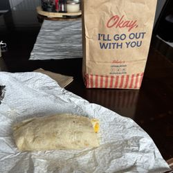 Blake's Lotaburger - #4 Classic Burrito with red