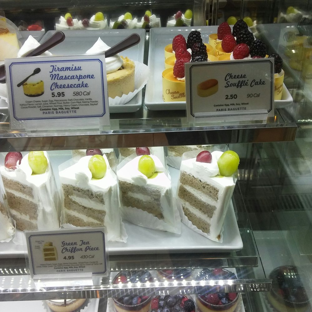 paris baguette cake menu milpitas