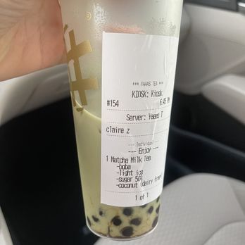 YAAAS TEA-Patchogue - Matcha tea with coconut milk and boba - Bubble Tea Near Me - Patchogue, New York