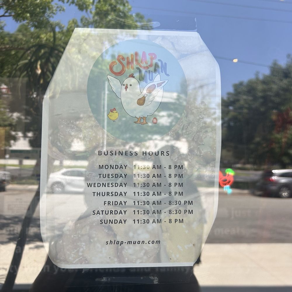Shlap Muan - Hours of the store - Cambodian Near Me - Monrovia, California