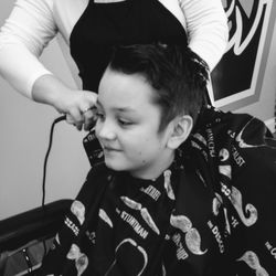 Beth’s Hometown Barbershop - They are wonderful with kids too!!!