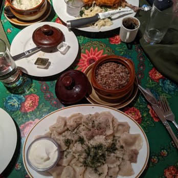 Cafe St. Petersburg - Chicken Tabaka, Siberian Pelimeni - Russian Near Me - Newton Centre, Massachusetts
