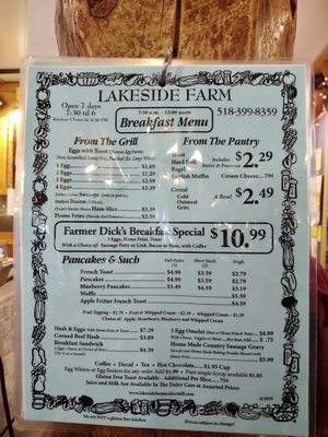 Menu photo 1 Lakeside Farms Ballston Lake, NY Menu photo 1 Lakeside Farms Ballston Lake, NY