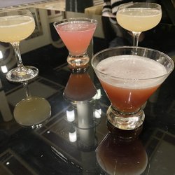 The Driskill Bar - Cocktails: Hemingway Daiquiri, The Vodka Drink, and Ward Eight