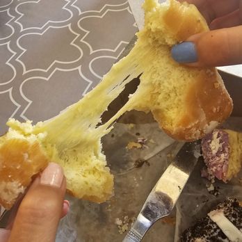 Glaze Doughnuts - I'm pretty sure my donut shouldn't resemble a cheese pull - Donuts Near Me - Las Vegas, Nevada