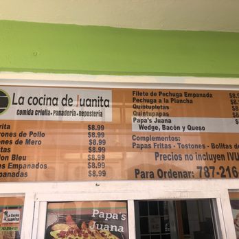 La Cocina De Juanita - Menu 1/2 - Breakfast & Brunch Near Me - Maunabo, Puerto Rico La Cocina De Juanita - Menu 1/2 - Breakfast & Brunch Near Me - Maunabo, Puerto Rico