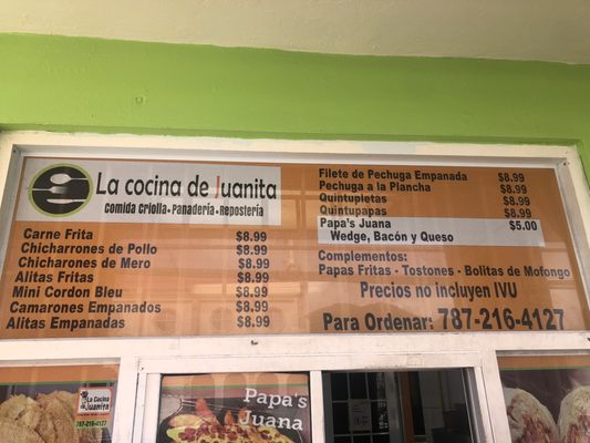 Menu photo 1 La Cocina De Juanita Maunabo, PR Menu photo 1 La Cocina De Juanita Maunabo, PR