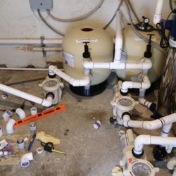 Eric's Pool Service - Full replumb commercial job.