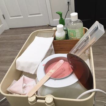 Queenie's Nail Spa - The waxing cart with the materials used. - Skin Care Near Me - San Jose, California Queenie's Nail Spa - The waxing cart with the materials used. - Skin Care Near Me - San Jose, California