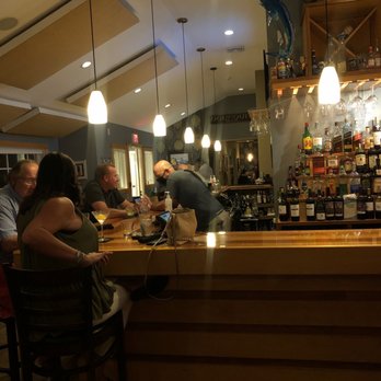 That Place In Ogunquit - Tim our server schmoozing  at the bar! - New American Near Me - Ogunquit, Maine