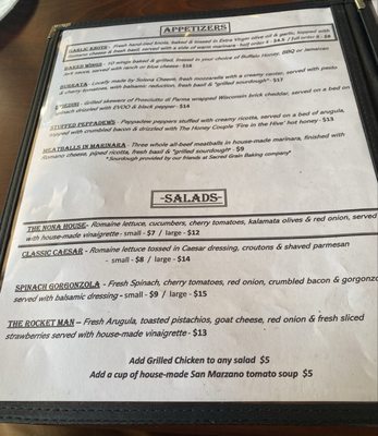 Menu photo 7 The Nona Slice House Safety Harbor, FL