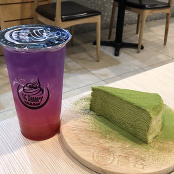 UC Dessert - UC strawberry and green tea Lady M cake - Desserts Near Me - Oakland, California UC Dessert - UC strawberry and green tea Lady M cake - Desserts Near Me - Oakland, California