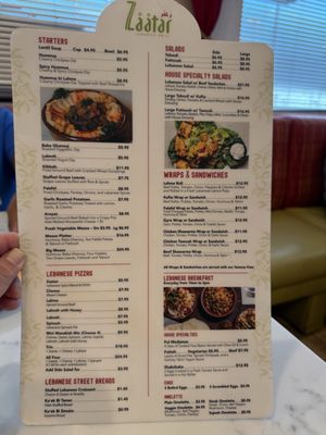 Menu photo 7 Zaatar Lebanese Grill San Antonio, TX