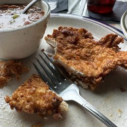 Fried boneless chicken and red beans. Fried boneless chicken and red beans.