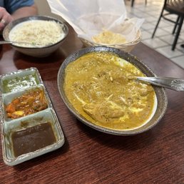 Korma along with some of the chutneys and pickles. Just look at that gravy! Korma along with some of the chutneys and pickles. Just look at that gravy!