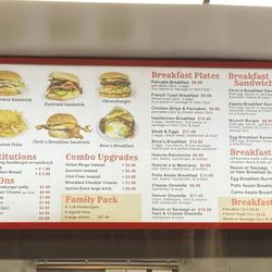 Chris's Hamburgers - Menu